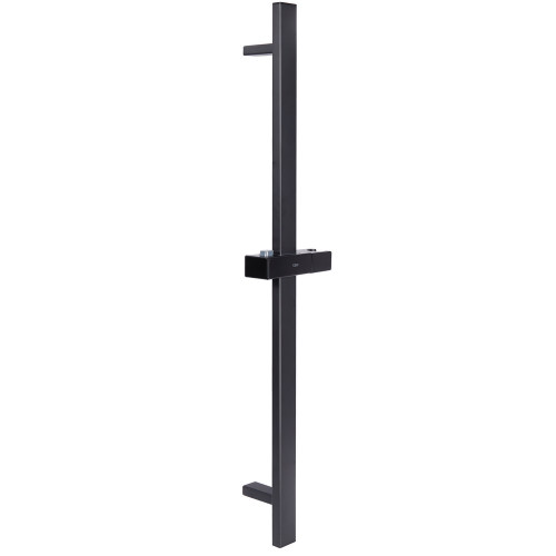 Душова стійка з тримачем універсальна Qtap Lepit 705 мм прямокутна QTLEP82103NB Black Matt