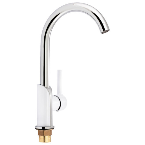 Смеситель для кухни Qtap Grand QTGRAWCR007F Chrome/White Смеситель для кухни Qtap Grand QTGRAWCR007F Chrome/White