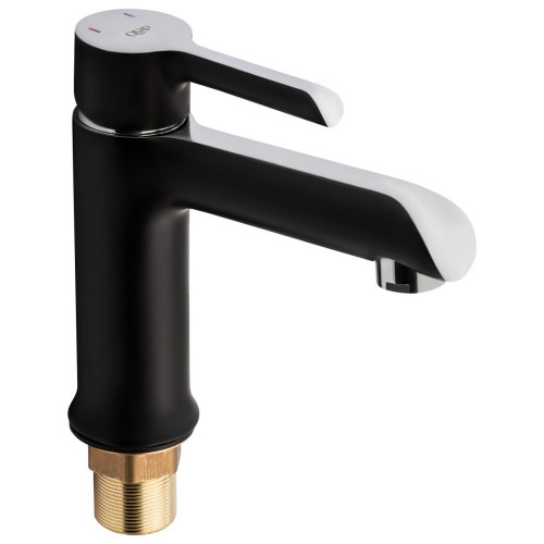 Змішувач для раковини Qtap Grand QTGRABCR001F Chrome/Black
