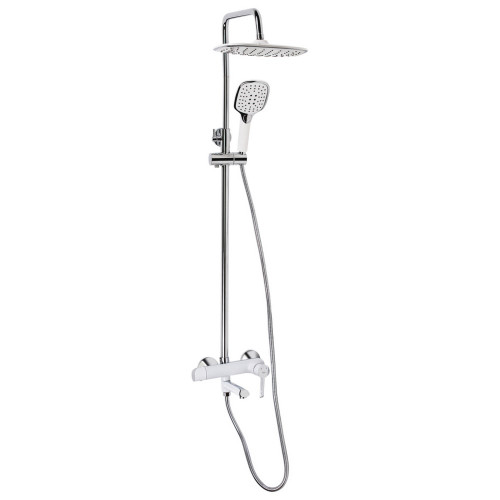 Душова система універсальна Qtap Grand на три споживача (з виливом) QTGRAWCR1004 Chrome/White Душова система універсальна Qtap Grand на три споживача (з виливом) QTGRAWCR1004 Chrome/White