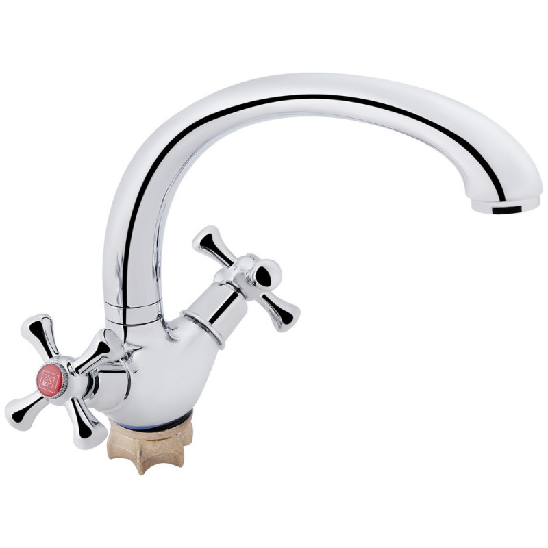 Змішувач для кухні Lidz Lamb 273F двохвентильний LDLAM273FCRM21890 Chrome