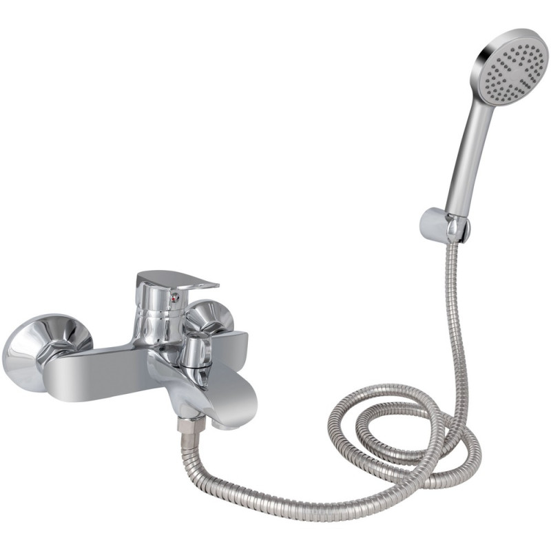Змішувач для ванни Lidz Wieza 006 (з душовим гарнітуром) (k35) LDWIE006CRM45410 Chrome