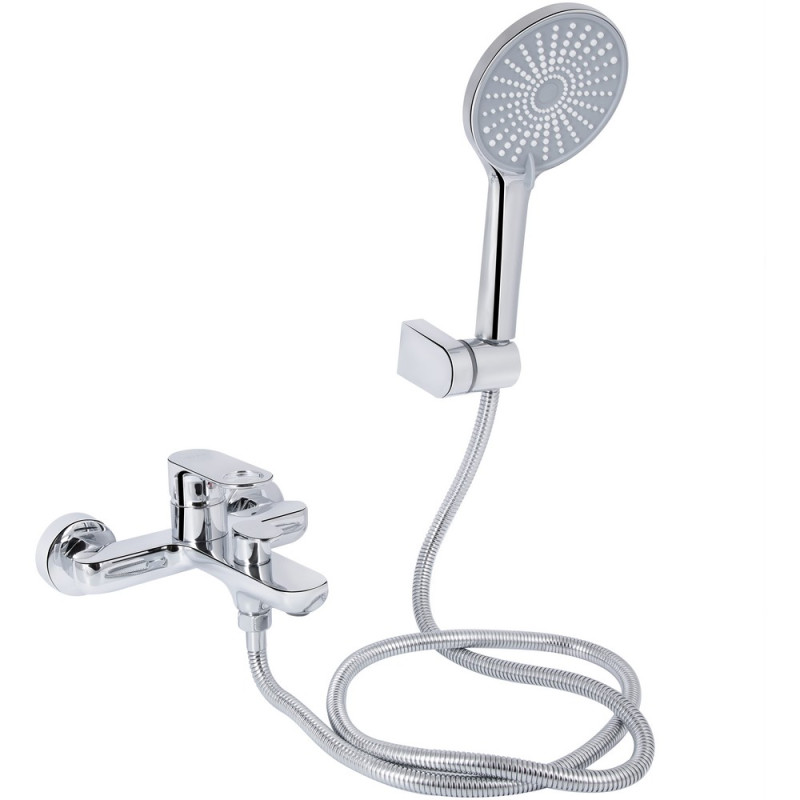 Змішувач для ванни Qtap Jay (з душовим гарнітуром) QTJAY259CRM45541 Chrome