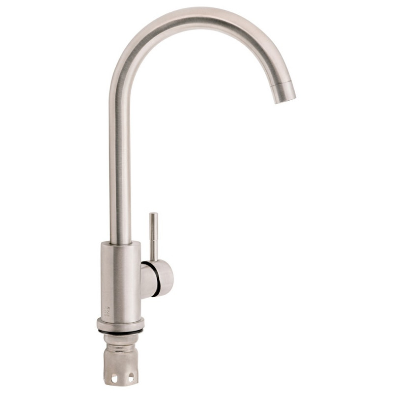 Змішувач для кухні Lidz Aria 015F (k35) LDARI015FNKS21689 Nickel
