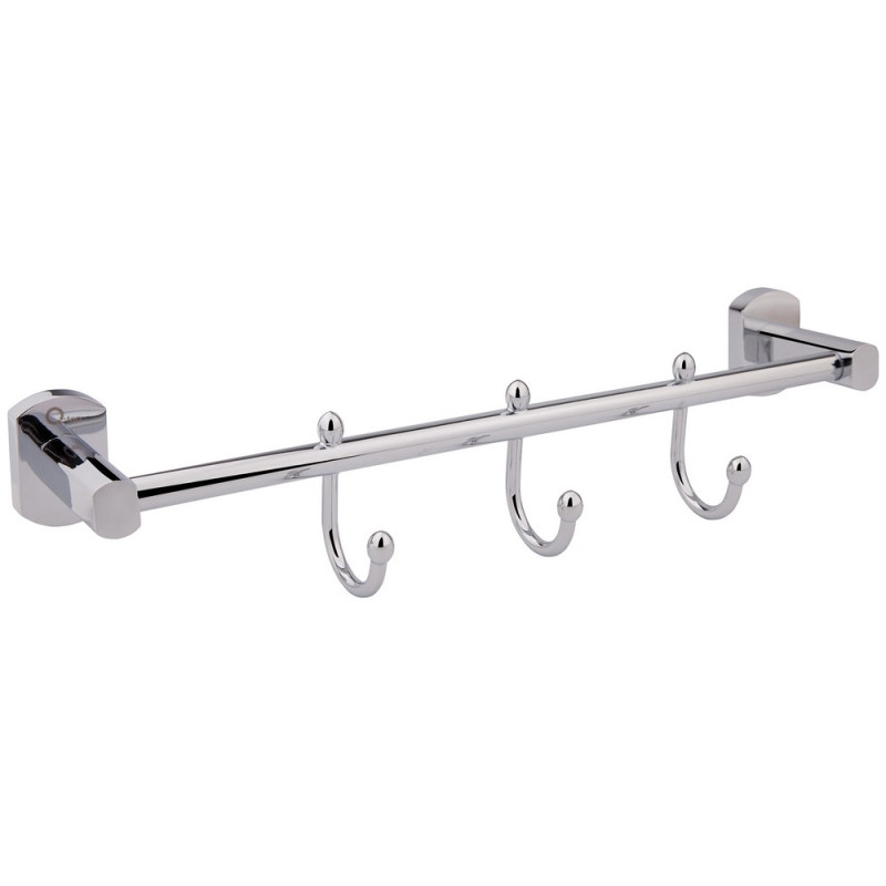 Держатель для полотенца Qtap Liberty 3 крючка 365 мм QTLIBCRM11543 Chrome