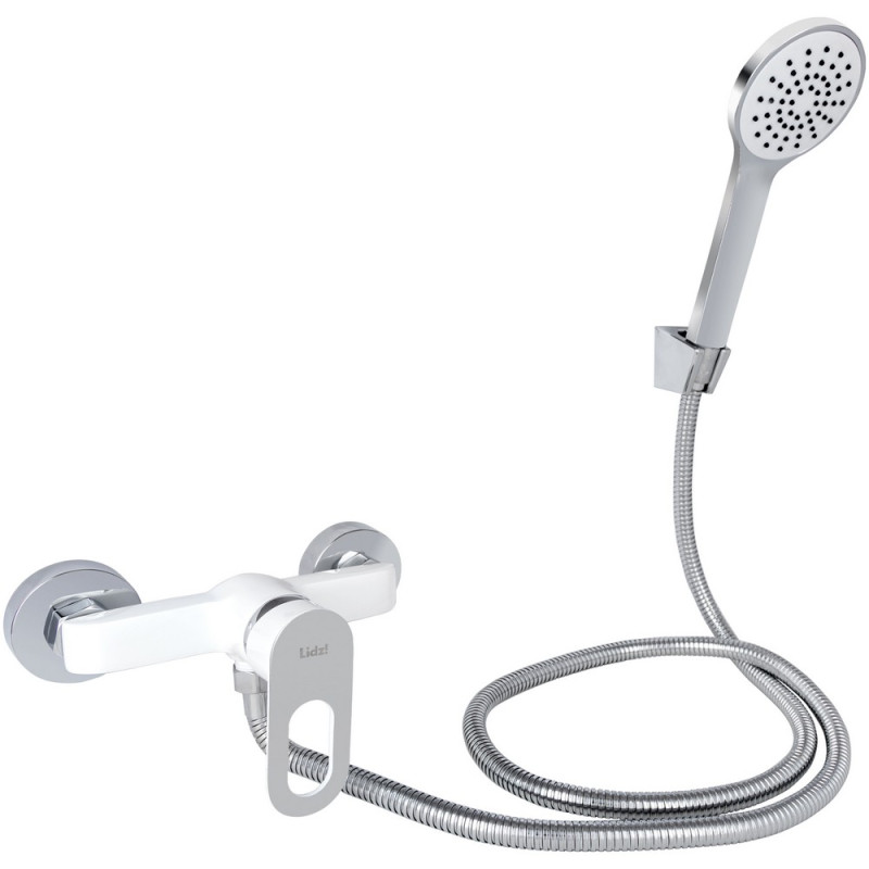 Смеситель для душа Lidz Latwa 010 (с душевым гарнитуром) (k40) LDLAT010WHI45426 White