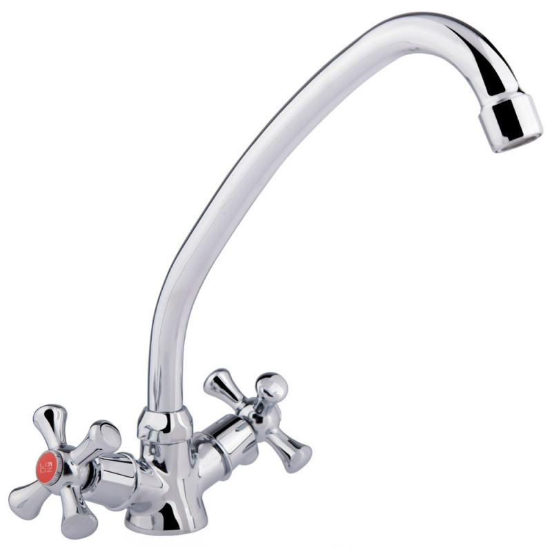 Змішувач для кухні Lidz Lamb 271F двохвентильний LDLAM271FCRM21889 Chrome
