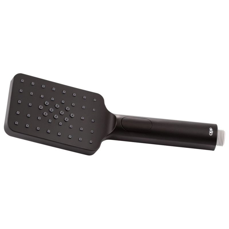 Лійка для ручного душу Qtap Rucni 120х80 мм прямокутна QTRUCA121N3KBB Black Matt