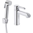 Смеситель для раковины Qtap Grand (с гигиеническим душем) QTGRA272CRM45670 Chrome