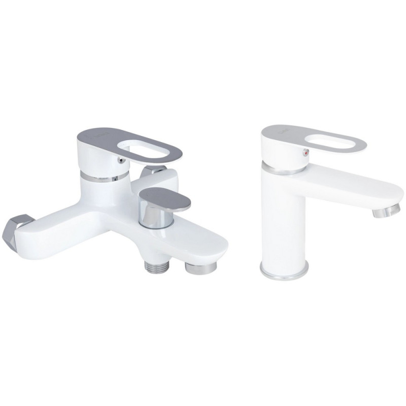 Набор смесителей Latwa 001 + Latwa 006 White