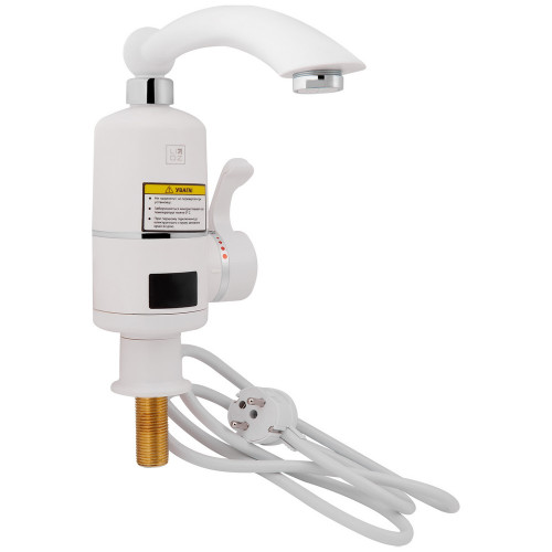 Проточний кран для кухні Lidz Warm 057 LDWAR057WCR24983 White / Chrome Проточний кран для кухні Lidz Warm 057 LDWAR057WCR24983 White / Chrome