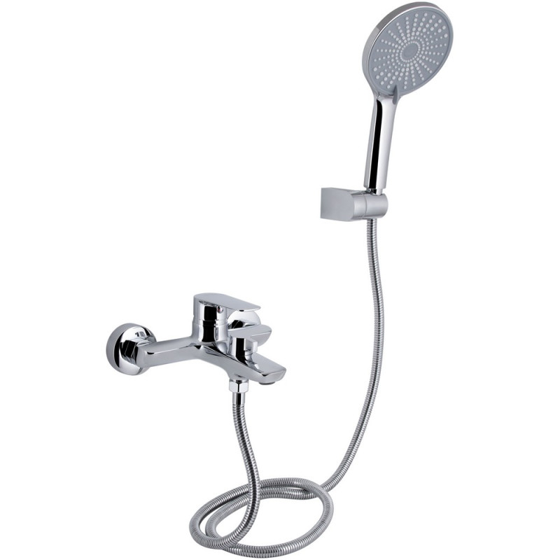 Змішувач для ванни Qtap Leo New (з душовим гарнітуром) QTLEO259CRM45563 Chrome
