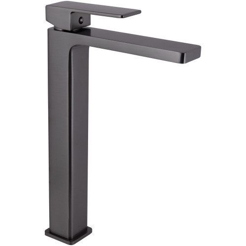 Змішувач для раковини Qtap Gemini високий QTGEM269GMB45680 Gunmetal Black PVD
