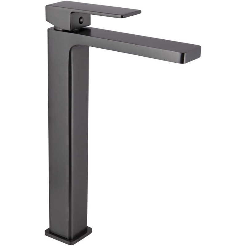 Змішувач для раковини Qtap Gemini високий QTGEM269GMB45680 Gunmetal Black PVD