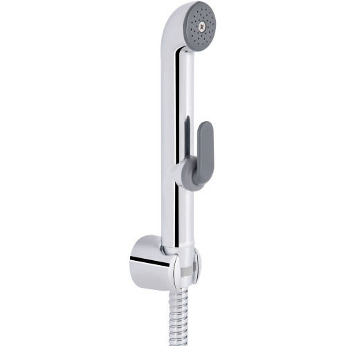 Набор для гігієнічного душу Qtap Inspai-Varius округлий QTSETCRMA021 Chrome/Grey (Set)