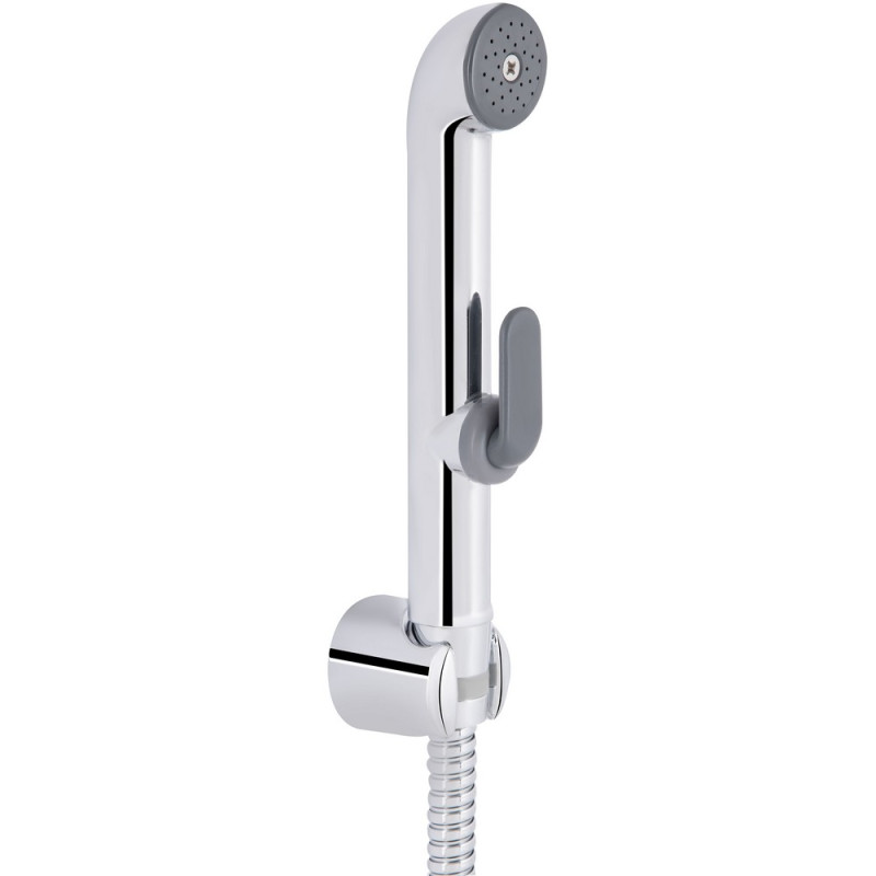 Набор для гигиенического душа Qtap Inspai-Varius округлый QTSETCRMA021 Chrome/Grey (Set)