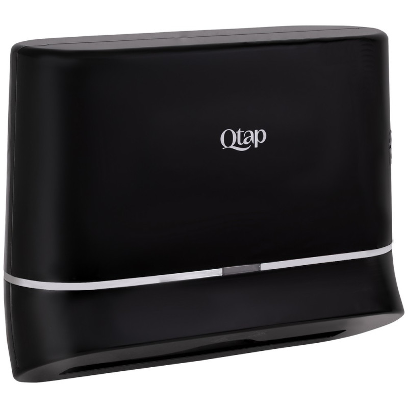 Держатель для бумажных полотенец Qtap Pohodli 300 мм QTDR600BP Black (Pobut)