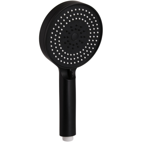 Лійка для ручного душу Qtap Rucni D 130 мм округла QTRUC125BLM45951 Black Matt