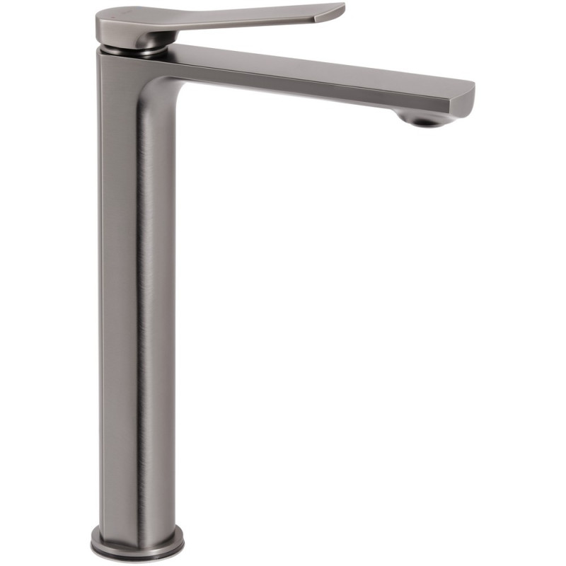 Змішувач для раковини Qtap Slavonice високий QTSLA269GMB45925 Gunmetal Black PVD
