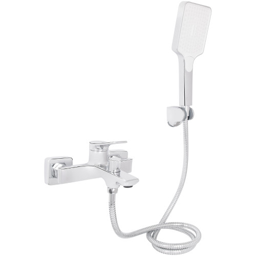 Змішувач для ванни Qtap Arvin з душовим гарнітуром QTARV259CRM48640 Chrome