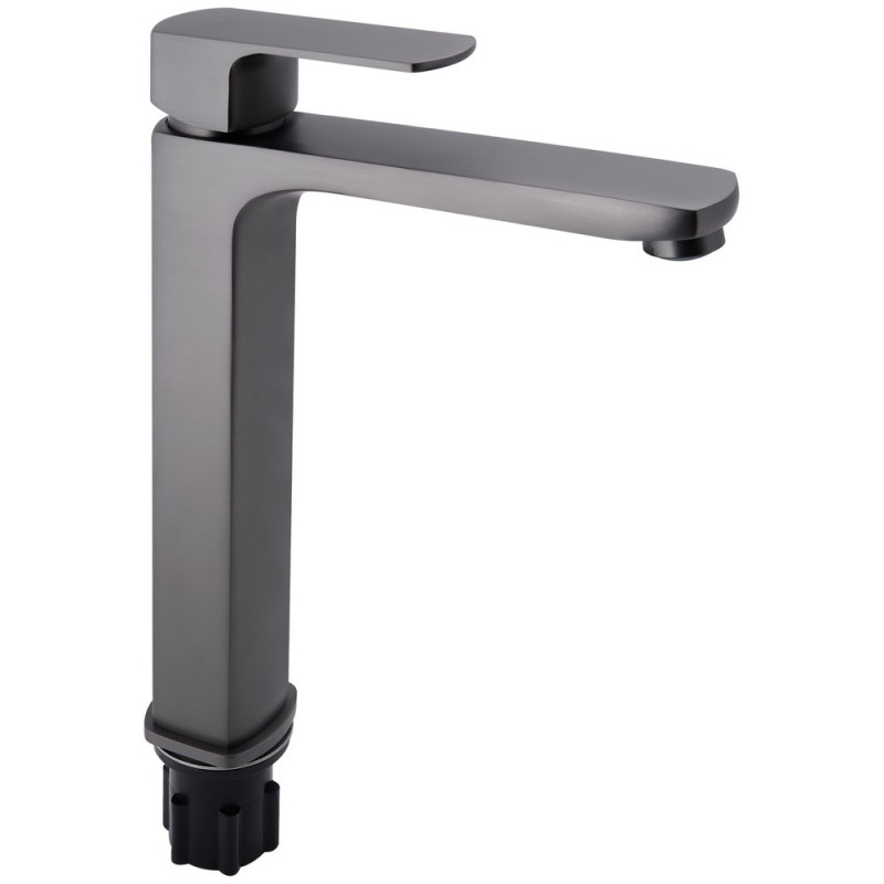 Змішувач для раковини Qtap Lipno високий QTLIPNO10H23101G Graphite