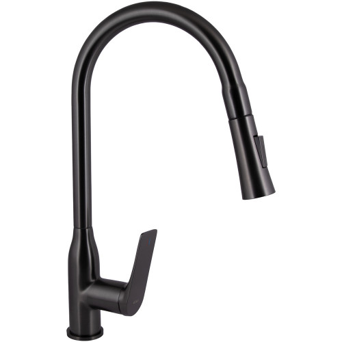 Змішувач для кухні Qtap Vlasta New з висувним виливом QTVLA344GMB45647 Gunmetal Black PVD Змішувач для кухні Qtap Vlasta New з висувним виливом QTVLA344GMB45647 Gunmetal Black PVD