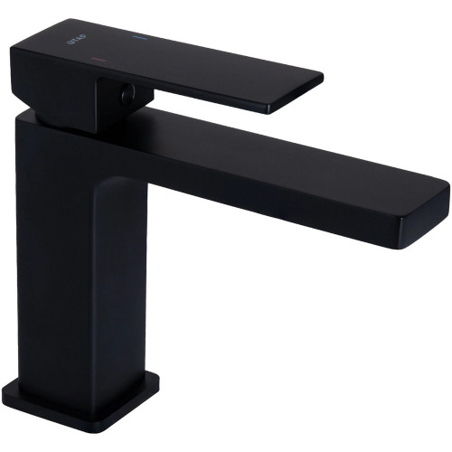 Змішувач для раковини Qtap Gemini QTGEM270BLM45674 Black Matt