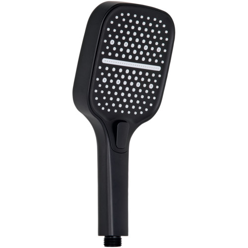 Лійка для ручного душу Qtap Rucni 260x120 мм округла QTRUC125BLM45782 Black Matt