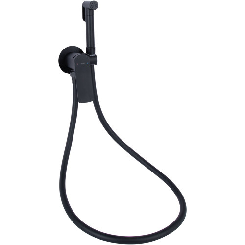 Набор для гигиенического душа Qtap Slavonice округлый QTSLA262BLM45917 Black Matt