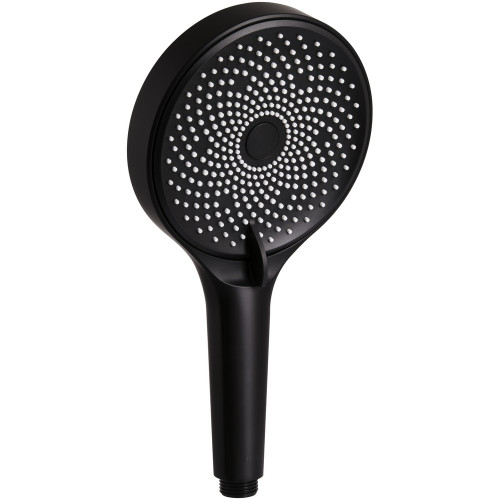 Лійка для ручного душу Qtap Rucni D 130 мм округла QTRUC125BLM45953 Black Matt