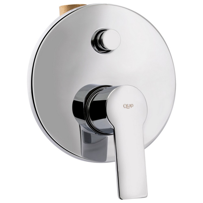 Смеситель для душа Qtap Ustek скрытого монтажа на два потребителя QTUST6216107ODC Chrome