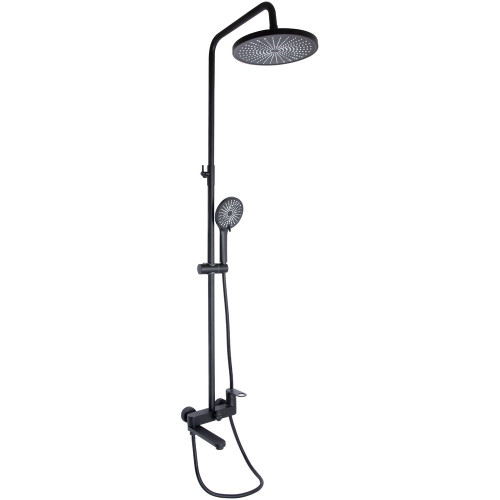 Душова система універсальна Qtap Jay на три споживача (з виливом) QTJAY111BLM45549 Black Matt Душова система універсальна Qtap Jay на три споживача (з виливом) QTJAY111BLM45549 Black Matt