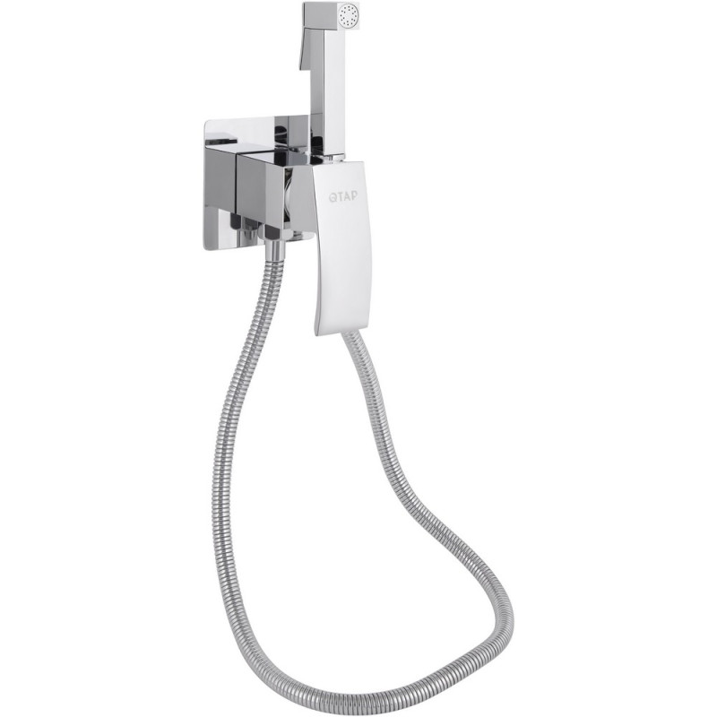 Набор для гигиенического душа Qtap Swan Cascada прямоугольный QTSWA262CRM45567 Chrome