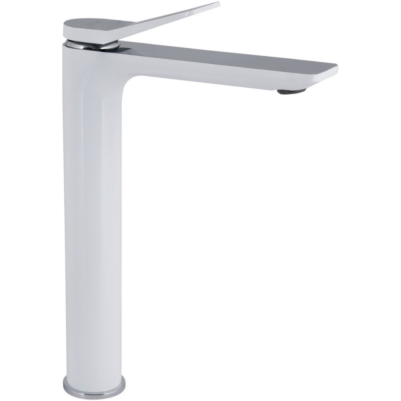 Змішувач для раковини Qtap Presto високий QTPRE269CRW45577 Chrome/White