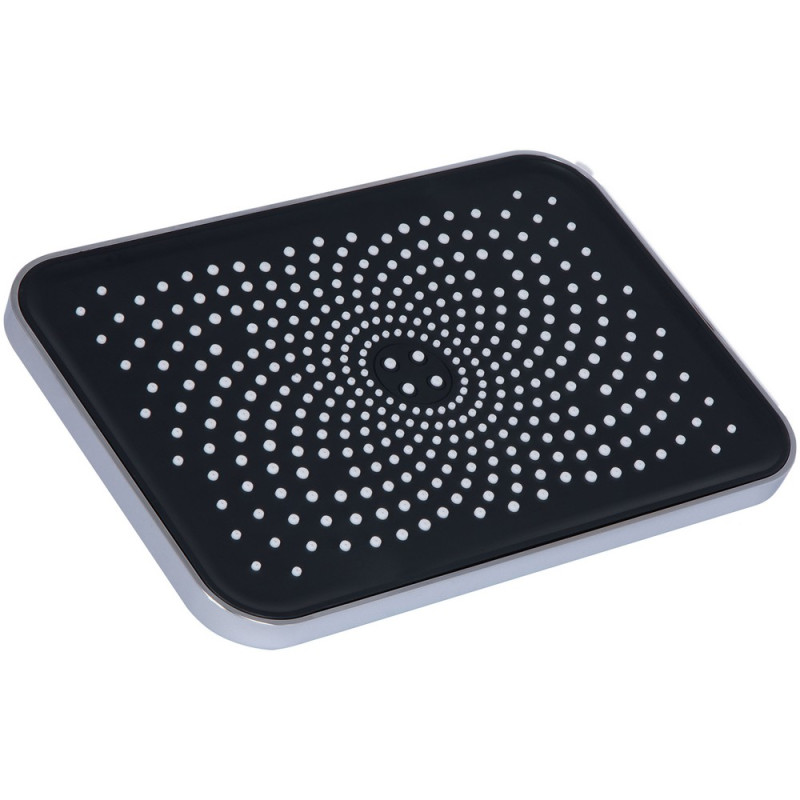 Лейка для верхнего душа Qtap Hlavova 260x180 мм прямоугольная QTHLA107CRM45784 Chrome/Black