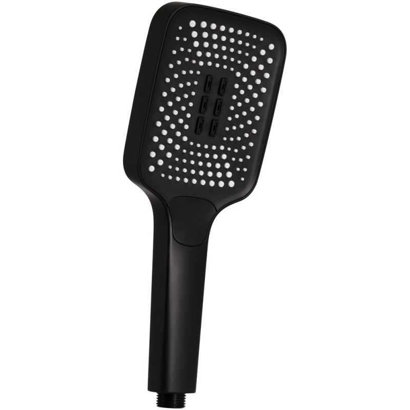 Лейка для ручного душа Qtap Rucni 140x110 мм прямоугольная QTRUC125BLM45955 Black Matt