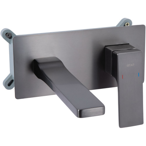 Змішувач для раковини Qtap Gemini прихованого монтажу QTGEM273GMB45695 Gunmetal Black PVD