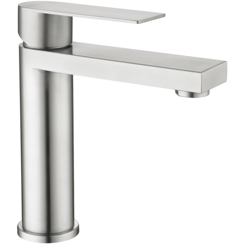 Змішувач для раковини низький Lidz Nexus 001F (k35) LDNEX001FNKS49184 Nickel