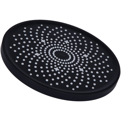 Лійка для верхнього душу Qtap Hlavova D 230 мм округла QTHLA107BLM45788 Black Matt