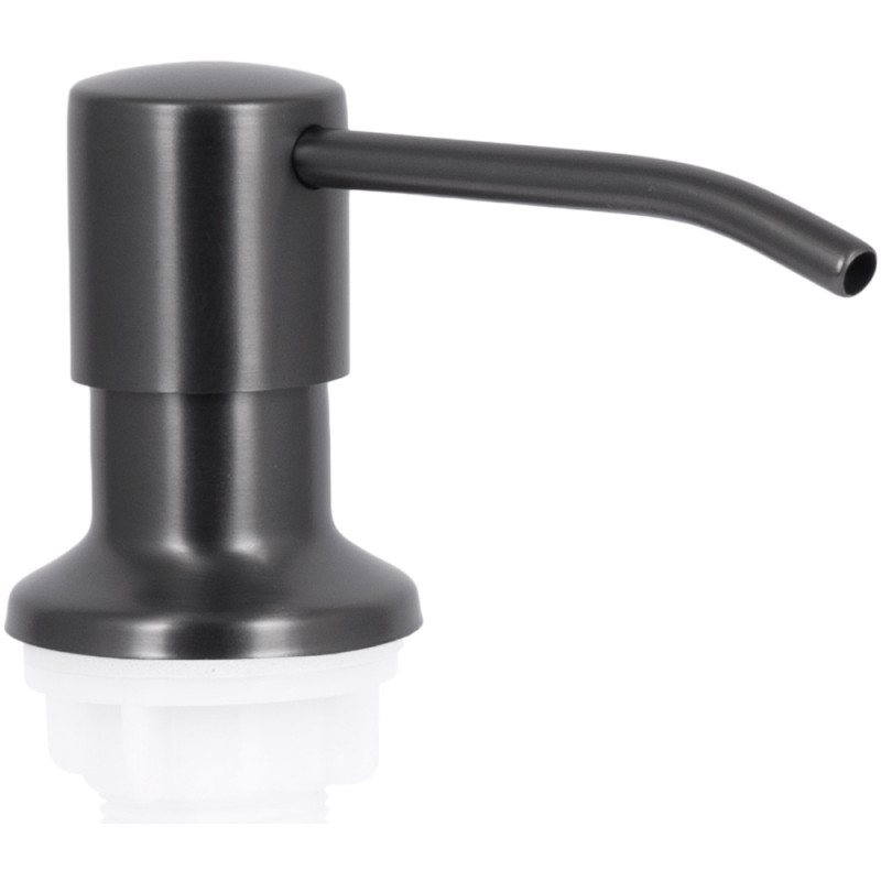 Дозатор для моющего средства Lidz Acsis LA30 Brushed Black PVD, круглый LDACSLA30BLM49827