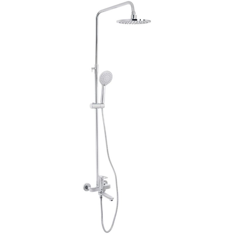 Душевая система универсальная Lidz Latwa 1031 на три потребителя (с изливом) (k35) Chrome LDLAT1031CRM48993
