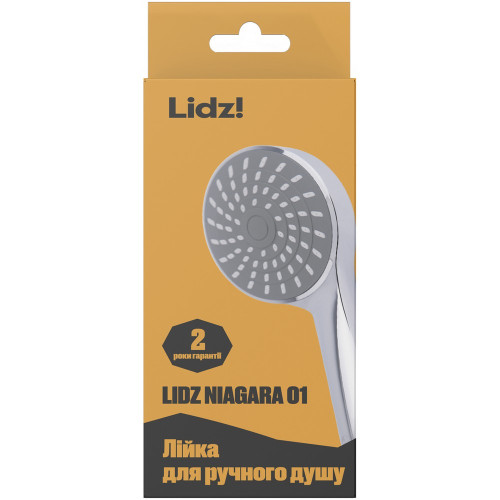 Лейка для ручного душа Lidz Niagara 01 98 мм округлая LDNIA01CRM22034 Chrome