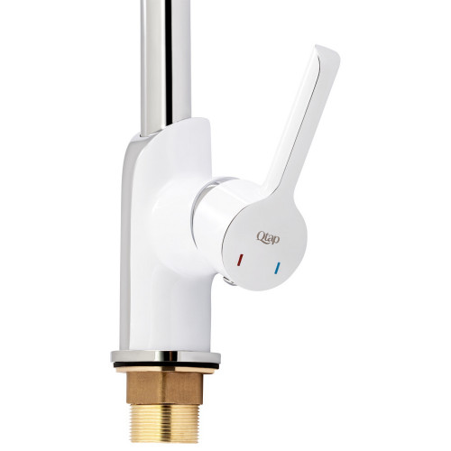 Смеситель для кухни Qtap Grand QTGRAWCR007F Chrome/White