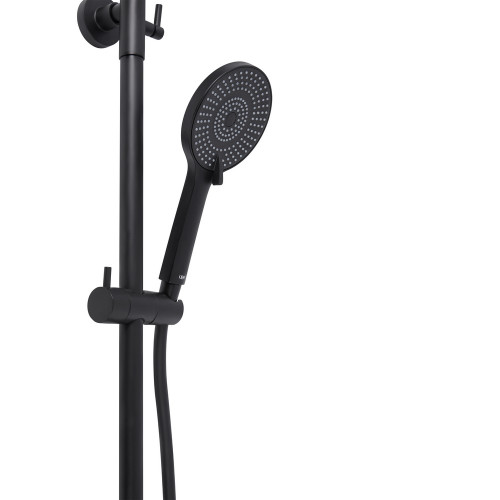 Душевая система универсальная Qtap Scorpio на два потребителя QTSCO51105OGB Black Matt