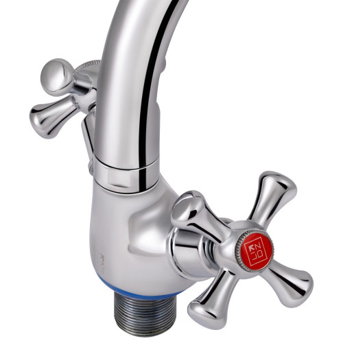 Змішувач для кухні Lidz Lamb 276F двохвентильний LDLAM276FCRM22019 Chrome