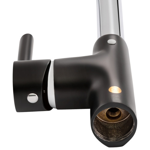 Змішувач для кухні Qtap Grand QTGRABCR007F Chrome/Black