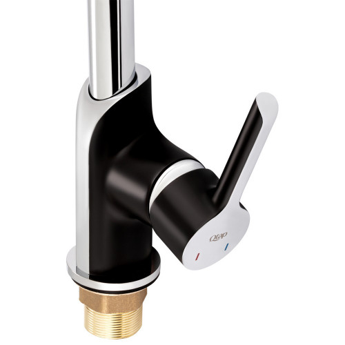 Змішувач для кухні Qtap Grand QTGRABCR007F Chrome/Black
