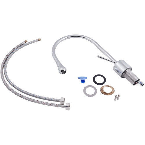 Змішувач для раковини Qtap Virgo з поворотним виливом QTVIR1066103C Chrome