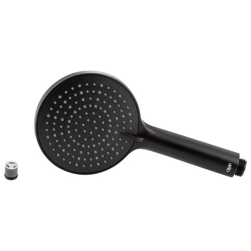 Лійка для ручного душу Qtap Rucni 115 мм округла QTRUCA116O3PBB Black Matt