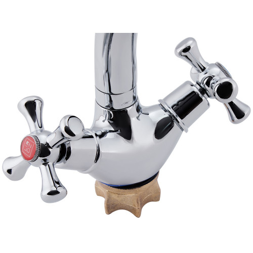 Змішувач для кухні Lidz Lamb 273F двохвентильний LDLAM273FCRM21890 Chrome